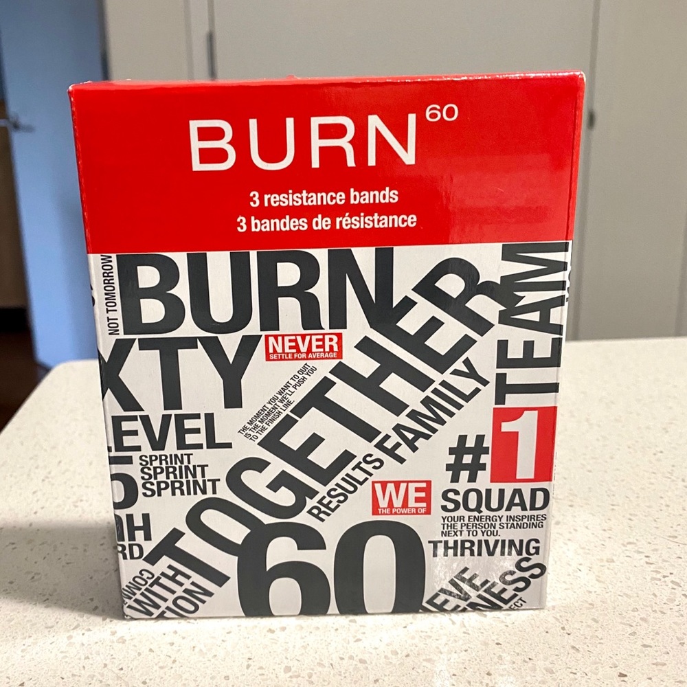 *Brand New* Burn 60 Resistance Bands